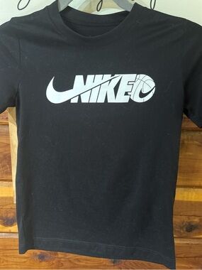Nike Boy's Black Logo T-Shirt